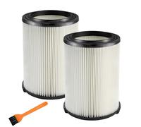 VF4000 Replacement Filter for 72947 Wet Dry Vac 5 to 20-Gallon 6-9 Gal Husky Craftsman 17816 Vacuum Compatible WD5500 WD0671 RV2400A RV2600B Washable & Reusable Replace VF4000 Filter (2 Pcs)