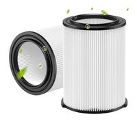 VF4000 Replacement Filter for RIDGID, 2 Pack Standard Wet/Dry Vac Filter Vf4000 Compatible with RIDGID Vacs Wet Dry 5-20 Gal, 6-9 Gal Husky Vacuum & CRAFTSMAN Shop Vacuum 17816 9-17816