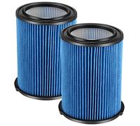 VF5000 Replacement Vacuum Filter 3 Layer Pleated with High Efficiency Particle Air Filter Material Compatible with Rigid Shop Vac 6-20 Gallon Wet Dry Vacuums (2 Packs)