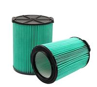 VF6000 5-Layer Pleated Replacement Vacuum Filter Compatible for Ridgid Shop Vac 5-20 Gallon Wet/Dry Vacuums （2 Packs）