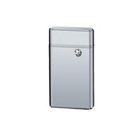 VFBVNJBJ Metal filling lighter Smart induction voice-controlled rechargeable lighter Four ignition modes Butane torch windproof lighter, camping travel(Silver)