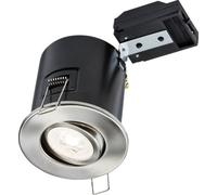 Vfctbc 230V Tilt Gu10 Fire-Rated Downlight Brushed Chrome