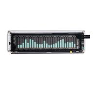 VFD Audio Spectrum Analyzer - 25-Band Vacuum Fluorescent Music Spectrum Display with Environmental Noise Learning & 10 Display Modes