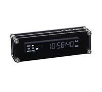 VFD Luminous Fluorescent Desktop Clock with Type-C Power, 93×29×20 mm, Acrylic Body & Translucent Black Filter, for Gaming Setup, Office Desk, or DIY Electronics Projects(LED clock)