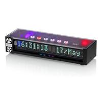 VFD Screen Digital Clock, Vacuum Fluorescent Display Clock, 5 Digital Fonts and 4 Display Clock Function, with Timing, Remote Control, WiFi Timing, for Desktop Decorating Tech