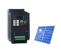 VFD Solar Frequency Inverter 0.75KW/1.5KW/2.2KW/ 220V 1Phase or 3Phase Output VFD Frequency Converter Adjustable Spee(Solar 5.5kw 20A)
