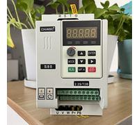 VFD Vector Inverter VFD 3KW/2.2KW Inverter S80 3P Output Inverter Variable Frequency Drive 0-999HZ Braking Resistor(380V,3kw)