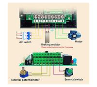 VFD, VFD 2.2KW Vector Variable Frequency Drive 3-Phase Speed Controller Inverter Motor for Spindle Motor(4kw 5HP)