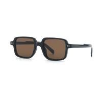 VFDHN Classic Vintage Luxury Sunglasses Women for Men Shade Big Frame Punk Rivet Uv400(Black Tea)