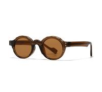 VFDHN Comfortable Circular Small Frame Sunglasses Ultralight Retro for Men Women(TYJ528-7)