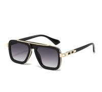 VFDHN Fashion Cool Men Driving Summer Style Gradient Brown Sunglasses Vintage Uv400(Gradient Gray)