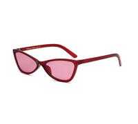 VFDHN Fashion Red Narrow Sunglasses Women Vintage Ladies Gradient(WTYJ093 RED)