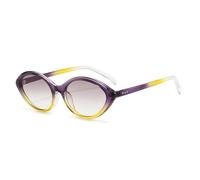 VFDHN Fashion Retro Sunglasses Women Classical Vintage Punk for Men Outdoor Shades(Purple Yellow)