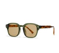 VFDHN Fashion Vintage Classic Rivet Sunglasses Women for Men Luxury Punk Outdoor Uv400(Green Champagne)