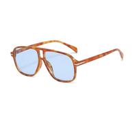 VFDHN Fashions Sunglasses Retro Men Oversized Rivets Uv400 Summer Vintage Big(4 Hawksbill Blue)