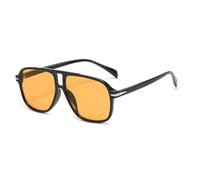 VFDHN Fashions Sunglasses Retro Men Oversized Rivets Uv400 Summer Vintage Big(5 Black Orange)