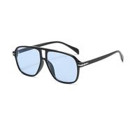 VFDHN Fashions Sunglasses Retro Men Oversized Rivets Uv400 Summer Vintage Big(8 Black Blue)