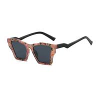VFDHN Luxury Leopard Print Gradient Women Sunglasses Contrast Color Frame Casual Men Uv400(6244-C4)