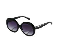 VFDHN Luxury Oversized Sunglasses Women for Men Vintage Big Frame Ripple Punk Irregular Uv400(Black Gray)
