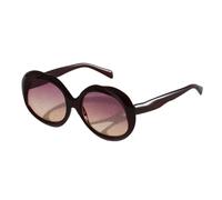 VFDHN Luxury Oversized Sunglasses Women for Men Vintage Big Frame Ripple Punk Irregular Uv400(Red Pink Tea)