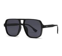 VFDHN Oversized Sunglasses Women Retro Tortoiseshell Double Bridge Shades Luxury(C-6)