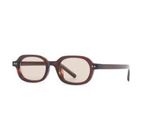 VFDHN Retro Fashion Round Punk Sunglasses Women Men Classic Vintage Uv400 Outdoor Shades(Brown Champagne)