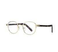 VFDHN Retro Fashion Small Round Sunglasses Women Men Metal Classic Uv400 Outdoor(Gold Clear)