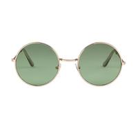 VFDHN Retro Round Sunglasses Women Men Punk Fashion Metal Red Lens Uv400(11)