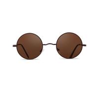 VFDHN Retro Small Round Sunglasses Polarized Women Men Steampunk Rose Gold Mirror Circle Shades(6)