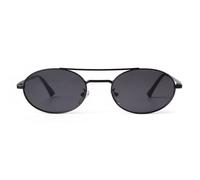 VFDHN Retro Steampunk Oval Sunglasses Women Uv400 Metal Shades Small Female Male(1)