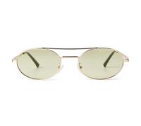 VFDHN Retro Steampunk Oval Sunglasses Women Uv400 Metal Shades Small Female Male(6)