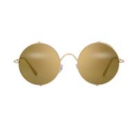 VFDHN Retro Steampunk Sunglasses Round for Men Women Small Metal Circle Driving Uv400 Shades(3)