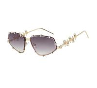 VFDHN Retro Sunglasses Small Oval Women Uv400 Steampunk(2523-C5)