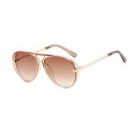 VFDHN Retro Women Double Bridges Sunglasses Fashion Gradient Shades Uv400 Men Punk(TYJ532-11)