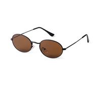 VFDHN Small Oval Sunglasses Men Steampunk Mirror Round Red Retro Women Fashion Shades Uv400(10)