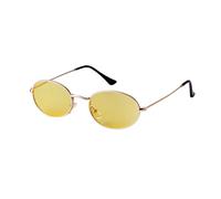 VFDHN Small Oval Sunglasses Men Steampunk Mirror Round Red Retro Women Fashion Shades Uv400(9)
