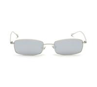 VFDHN Small Rectangular Sunglasses Men Retro Metal Frame Men Fashion for Women Summer(silver mirror)