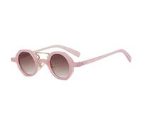 VFDHN Steampunk Round Sunglasses Women for Men Vintage Punk Luxury Outdoor Driving Metal(11)