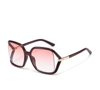 VFDHN Vintage and Versatile Oversized Women Sunglasses Perfect for Fashionable Vacation Driving(9073-C7)