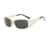 VFDHN Women Men Oversized Gradient Sun Glasses Steampunk Shades(8083-C1)