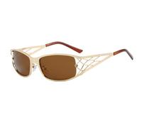 VFDHN Women Men Oversized Gradient Sun Glasses Steampunk Shades(8083-C3)