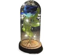 VFdthR Glass Rose Glass Rose, Forever Artificial Eternal Eternelle Flower In Dome Christmas Mother's Birthday Valentines Day Gift(003)