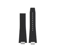 VFEBTSD 12mm Men's Watch Strap Compatible With Tissot PRX T137.407 T137.410 Super Player Fashion Rubber Watchband Quick Release Silicone Bracelet(Black no buckle)