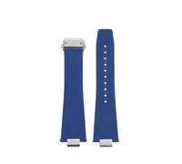 VFEBTSD 12mm Men's Watch Strap Compatible With Tissot PRX T137.407 T137.410 Super Player Fashion Rubber Watchband Quick Release Silicone Bracelet(Blue Silver)