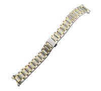 VFEBTSD 13mm 15mm 18mm 19mm 20mm 21mm Stainless Steel Watchband Compatible With Longines Masters Collection L2.793 .673 Waterproof Watch Strap(Silver Gold,20mm-L2.669)