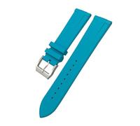 VFEBTSD 19mm 20mm 21mm 22mm Soft Waterproof Natural Fluororubber Watchband Compatible With IWC Big Pilot's TOP Compatible With Tissot Seiko Watch Strap(Blue,21MM_BLACK BUCKLE)