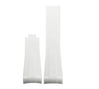 VFEBTSD 19mm 21mm 20mm 22mm Watchband Compatible With Rolex Daytona Submariner GMT Master Explorer Rubber Silicone Strap(Green Blue,22mm,Silvery matte)