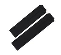 VFEBTSD 20mm 21mm Soft Silicone Rubber Watch Band Compatible With Tissot T-TOUCH T013 T047 T091 Black Orange Sport Waterproof Strap T Clasp(Black-no buckle,20mm)
