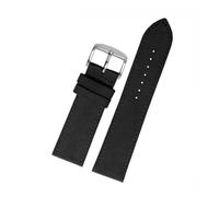 VFEBTSD 20mm 22mm Canvas Nylon Watchband Compatible With Breitling Seiko SKX007 SKX009 Citizen Water Ghost Sports Watch Strap Bracelet(Black-silver A,21mm)