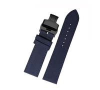 VFEBTSD 20mm 22mm Canvas Nylon Watchband Compatible With Breitling Seiko SKX007 SKX009 Citizen Water Ghost Sports Watch Strap Bracelet(Blue-black B,23mm)